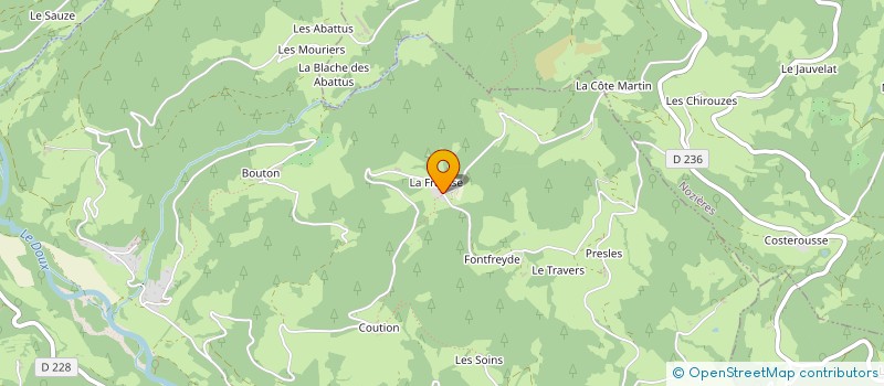 localisation de l'entreprise ANCIENNE ECOLE DU FRAYSSE  DESAIGNES