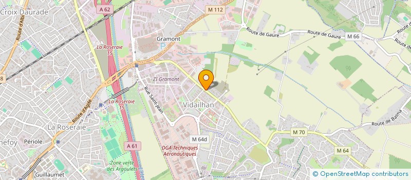 localisation de l'entreprise ANCIENNE ROUTE DE FROUZINS  BALMA