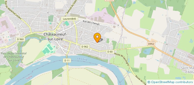 localisation de l'entreprise ANCIENS COMBATTANTS AFRIQUE à CHATEAUNEUF-SUR-LOIRE