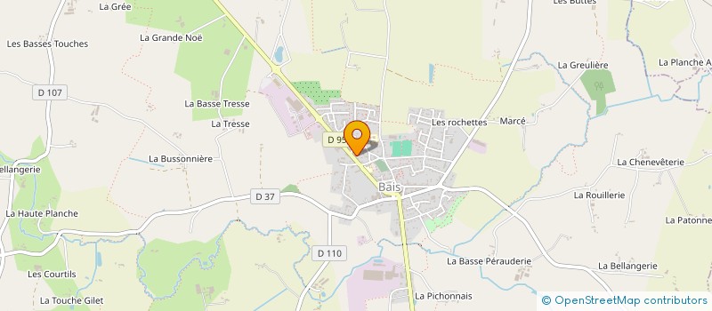 localisation de l'entreprise ANCIENS COMBATTANTS DE LOUVIGNE DE BAIS CHANCE  LOUVIGNE-DE-BAIS