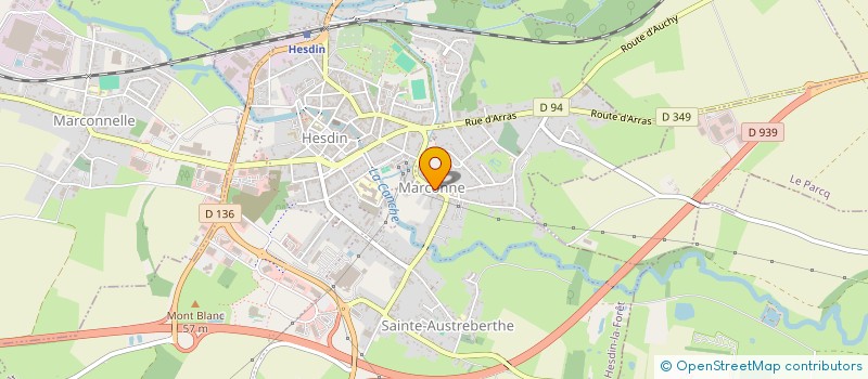 localisation de l'entreprise ANCIENS COMBATTANTS DE MARCONNE  MARCONNE