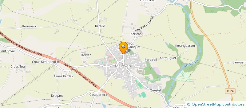 localisation de l'entreprise ANCIENS COMBATTANTS DE MELGVEN  MELGVEN