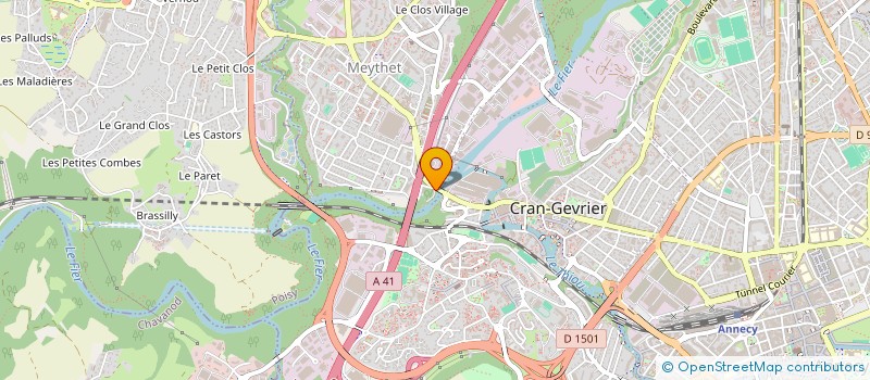 localisation de l'entreprise ANCIENS COMBATTANTS DE MEYTHET à ANNECY