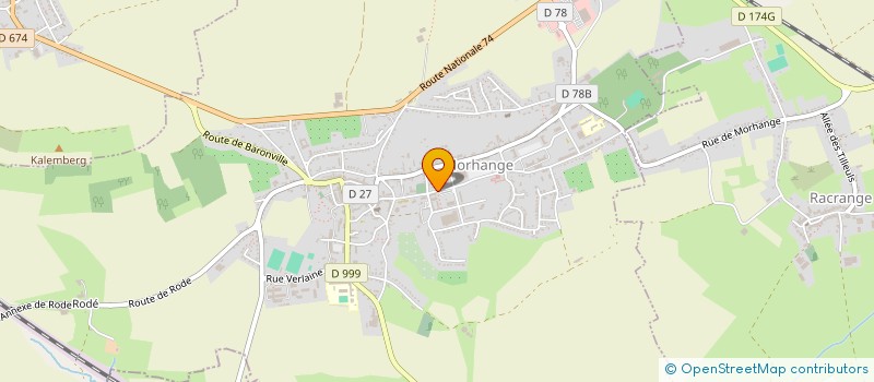 localisation de l'entreprise ANCIENS COMBATTANTS ET MILITAIRES FRANCAIS DE MORHANGE ET ENVIRONS ACMF  MORHANGE