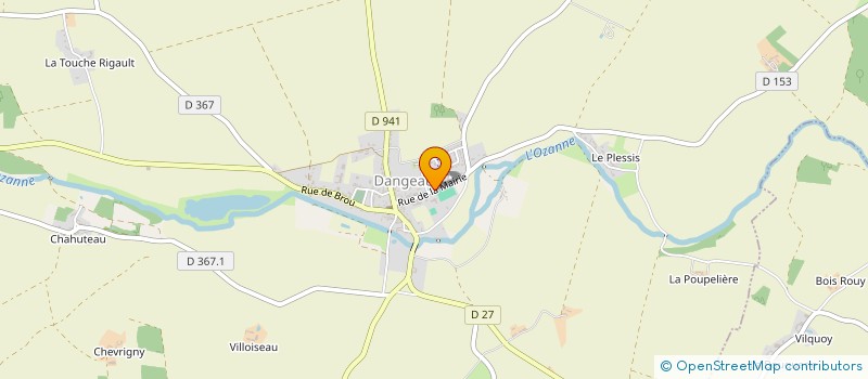 localisation de l'entreprise ANCIENS COMBATTANTS ET VICTIMES DES DEUX GUERRES DE LA COMMUNE DE DAMPIERRE-SOUS BROU à DAMPIERRE-SOUS-BROU