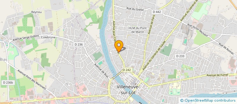 localisation de l'entreprise ANCIENS COMBATTANTS HARKIS  VILLENEUVE-SUR-LOT