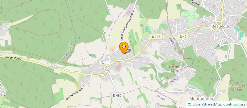 localisation de l'entreprise ANCIENS COMBATTANTS PRISONNIERS GUERRE  DASLE