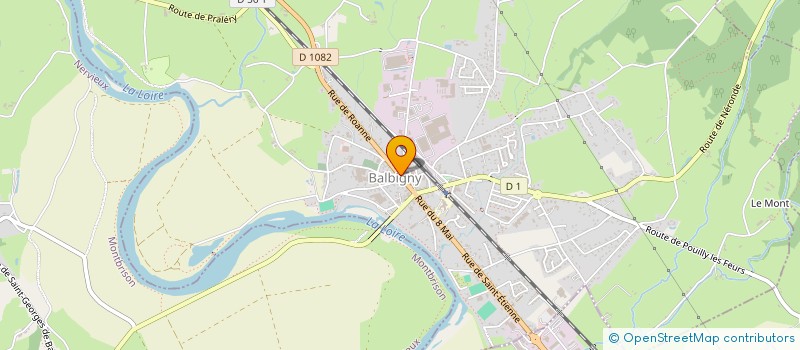 localisation de l'entreprise ANCIENS DE LA GRANDE USINE  BALBIGNY