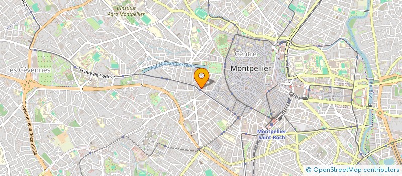localisation de l'entreprise ANCIENS DE LA MERCI à MONTPELLIER