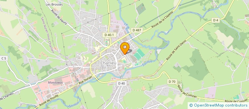 localisation de l'entreprise ANCIENS DE POTAIN-MANITOWOC CHARLIEU  CHARLIEU