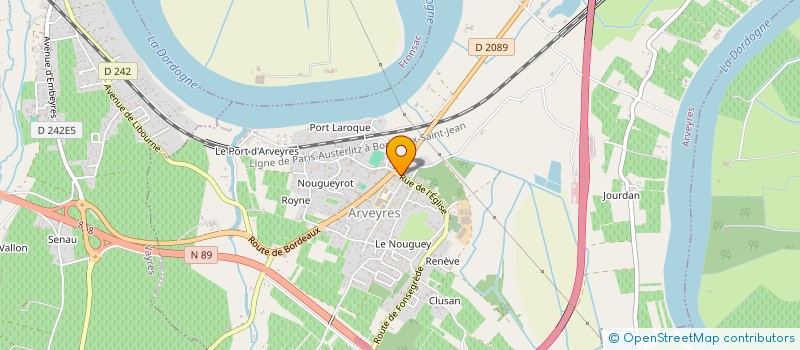 localisation de l'entreprise ANCIENS DU TREFLE SPORTIF ARVEYRAIS - ATSA  ARVEYRES