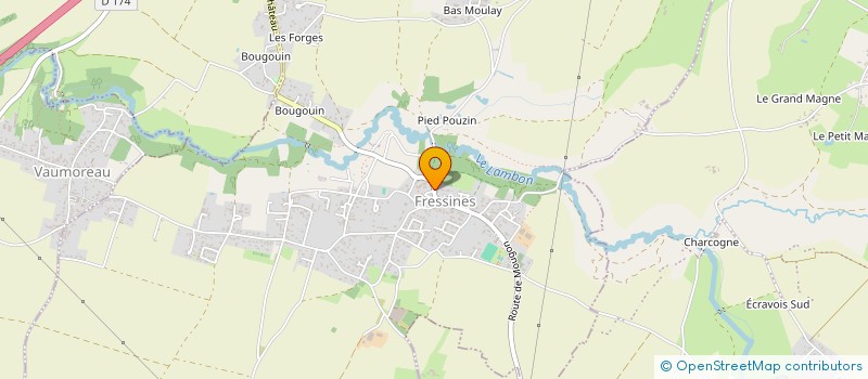 localisation de l'entreprise ANCIENS ELEVES DE L'ECOLE DE FRESSINES  FRESSINES