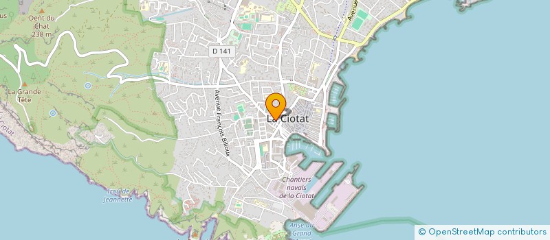 localisation de l'entreprise ANCIENS ELEVES ECOLE L.BENET LA CIOTAT  LA CIOTAT