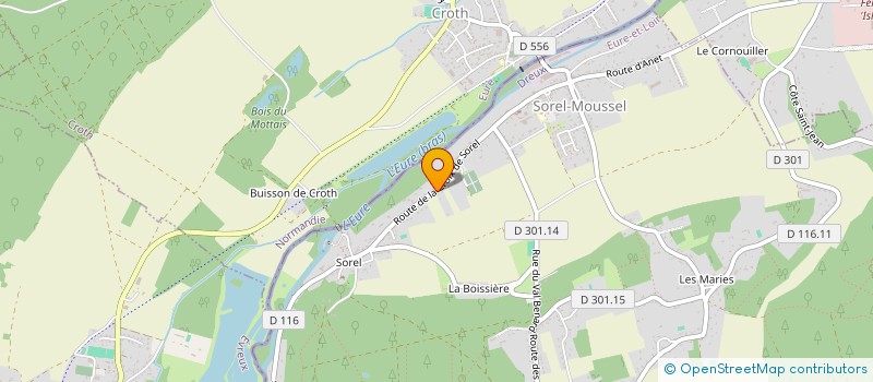 localisation de l'entreprise ANCIENS ET JEUNES DE SOREL MOUSSEL à SOREL-MOUSSEL