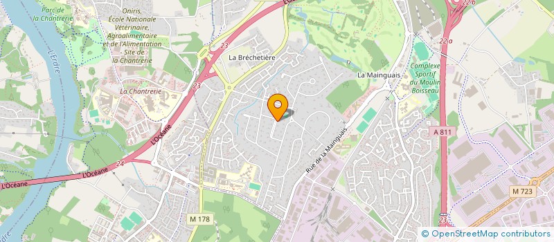 localisation de l'entreprise ANCIENS ETABLISSEMENTS A. ET R. BARON à CARQUEFOU