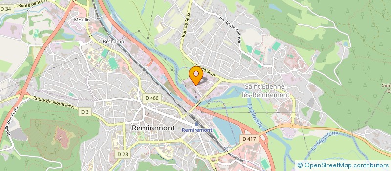 localisation de l'entreprise ANCIENS ETABLISSEMENTS ANDRE VOGT à SAINT-ETIENNE-LES-REMIREMONT