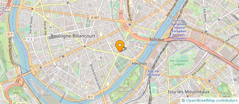 localisation de l'entreprise ANCIENS ETABLISSEMENTS BARNIER FRERES à BOULOGNE-BILLANCOURT