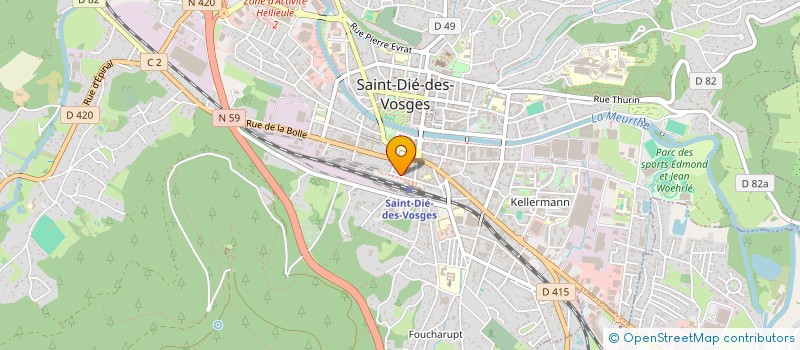 localisation de l'entreprise ANCIENS ETABLISSEMENTS C. WATRIN  SAINT-DIE-DES-VOSGES