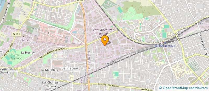 localisation de l'entreprise ANCIENS ETABLISSEMENTS GILLET à ARGENTEUIL