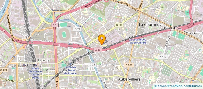 localisation de l'entreprise ANCIENS ETABLISSEMENTS PROUTEAU  AUBERVILLIERS