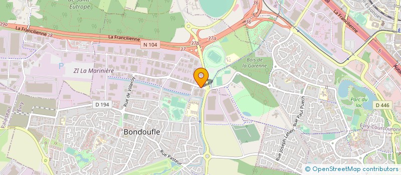 localisation de l'entreprise ANCIENS ETABLISSEMENTS WARIN FILS à BONDOUFLE