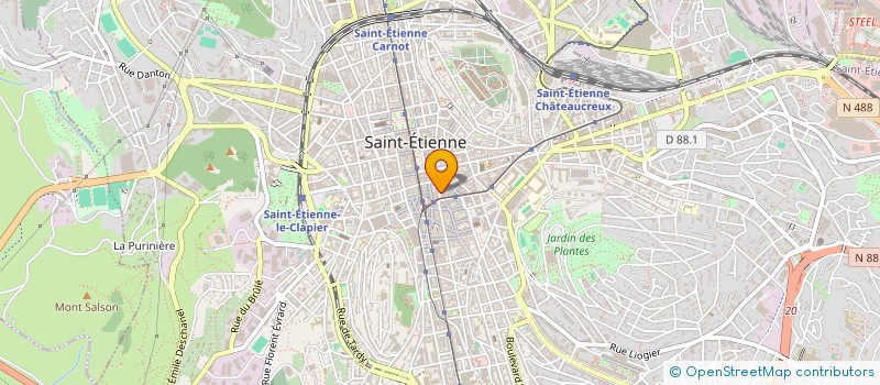 localisation de l'entreprise ANCIENS ETS BADIOU COGNET à SAINT-ETIENNE