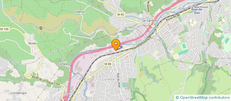 localisation de l'entreprise ANCIENS ETS BP  LORETTE