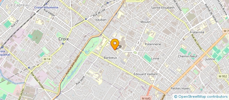 localisation de l'entreprise ANCIENS ETS GUSTAVE REQUILLART  ROUBAIX