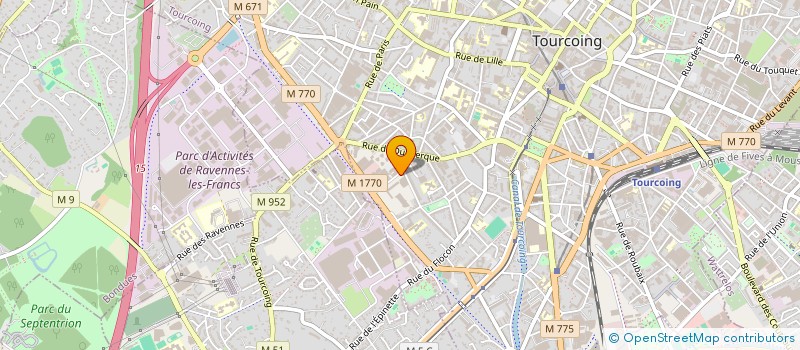 localisation de l'entreprise ANCIENS ETS JULES DESURMONT ET FILS  TOURCOING