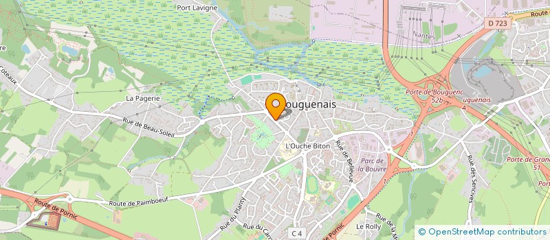 localisation de l'entreprise ANCIENS SAPEURS-POMPIERS DE BOUGUENAIS à BOUGUENAIS