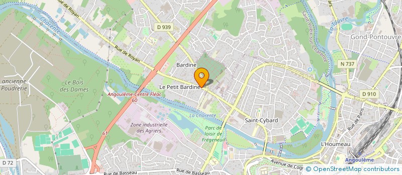 localisation de l'entreprise ANCLA à SAINT-YRIEIX-SUR-CHARENTE