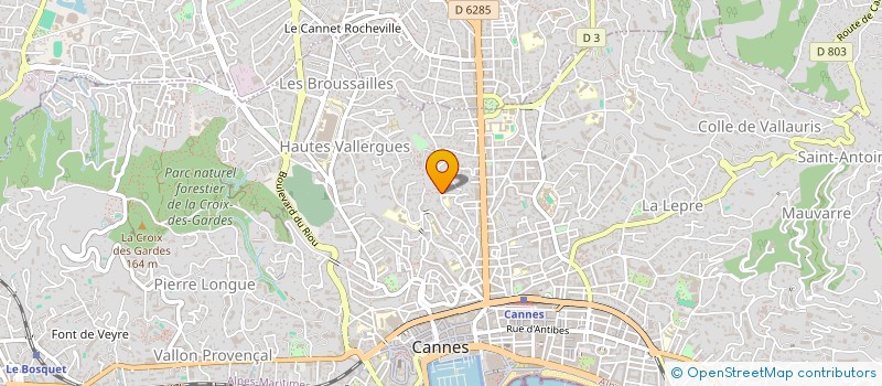 localisation de l'entreprise ANCLAY PROMOTION à CANNES