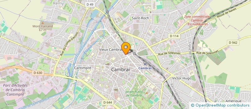 localisation de l'entreprise ANCOJA  CAMBRAI