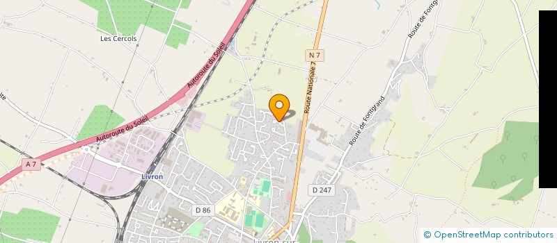 localisation de l'entreprise ANCOLIE  LIVRON SUR DROME