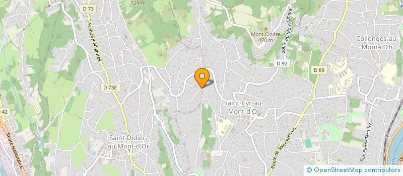 localisation de l'entreprise ANCOLIE  SAINT-CYR-AU-MONT-D'OR