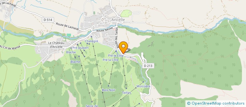 localisation de l'entreprise ANCOLIE DES ALPES  ANCELLE