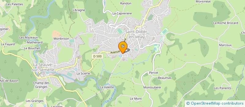 localisation de l'entreprise ANCOPRINT PLV à SAINT-DIDIER-EN-VELAY