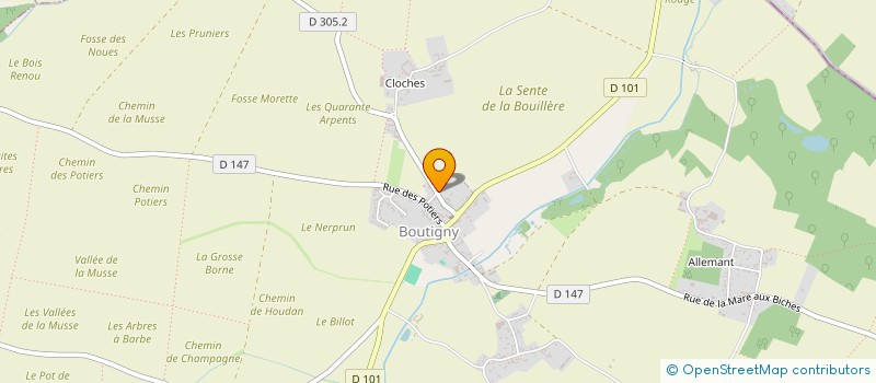 localisation de l'entreprise ANCORA à BOUTIGNY-PROUAIS