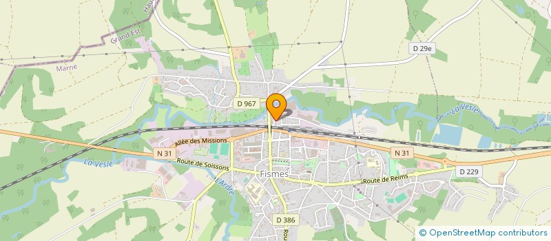 localisation de l'entreprise ANCORA FRERES à FISMES