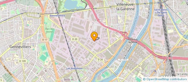 localisation de l'entreprise ANCORE DISTRIBUTION  VILLENEUVE-LA-GARENNE