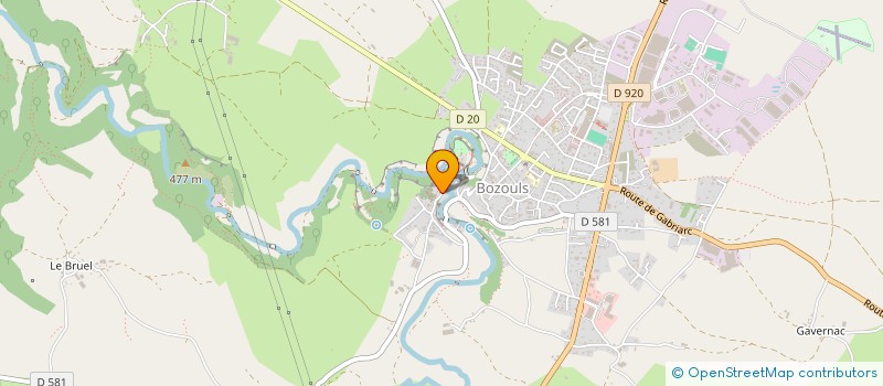 localisation de l'entreprise ANCORIS SERVICES  BOZOULS