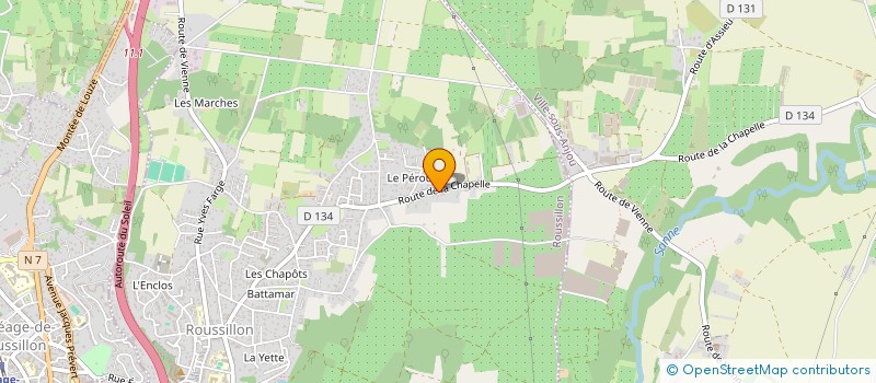 localisation de l'entreprise ANCPC à ROUSSILLON