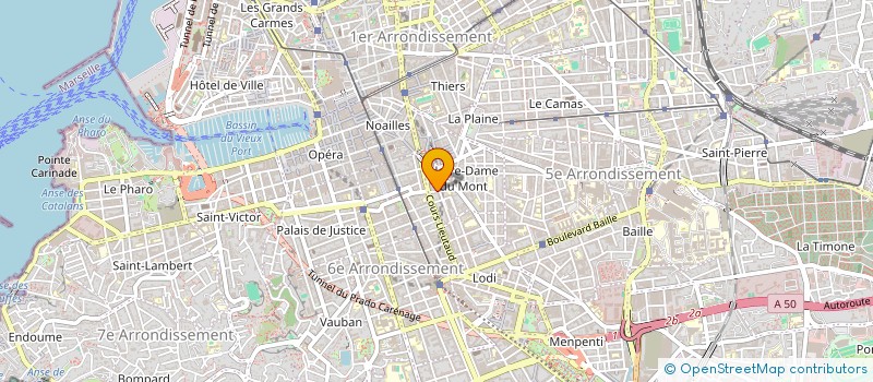localisation de l'entreprise ANCRAGES à MARSEILLE