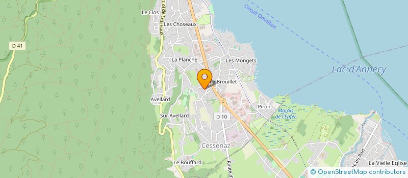 localisation de l'entreprise ANCRE NAUTIC à SEVRIER