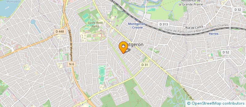 localisation de l'entreprise ANCRED  MONTGERON