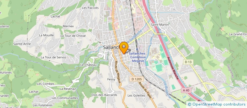 localisation de l'entreprise ANCS - ALPES NETTOYAGE CONCEPT SERVICES à SALLANCHES