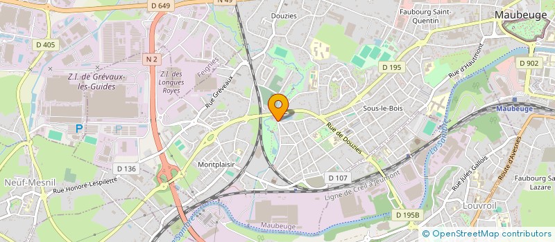 localisation de l'entreprise ANCS ETS RONCHAIN  MAUBEUGE