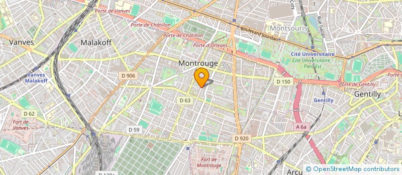 localisation de l'entreprise ANCUISINE à MONTROUGE