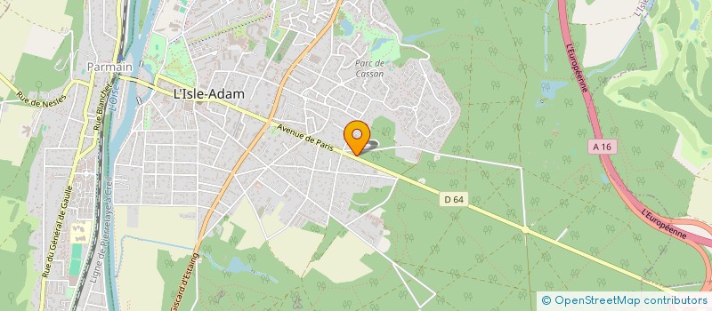 localisation de l'entreprise ANCV  L'ISLE-ADAM