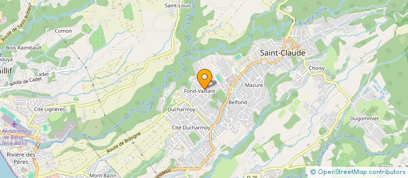 localisation de l'entreprise AND WORLD à SAINT-CLAUDE